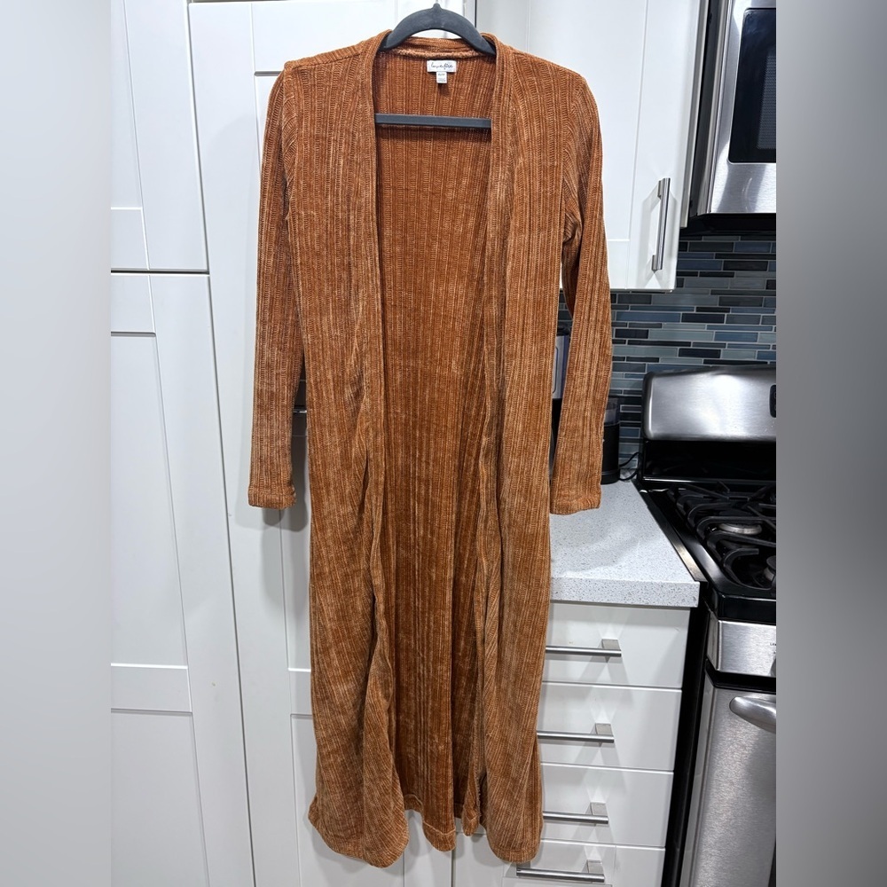 Love, Fire long cardigan duster